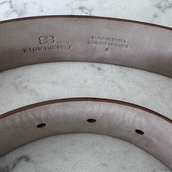 B-Low the Belt Kennedy Belt in Camel & Gold - Picture 2 of 3